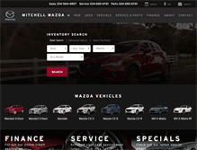 Tablet Screenshot of mitchellmazda.com